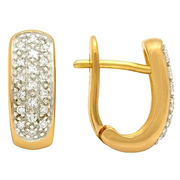 Ohrringe mit 38 Diamanten