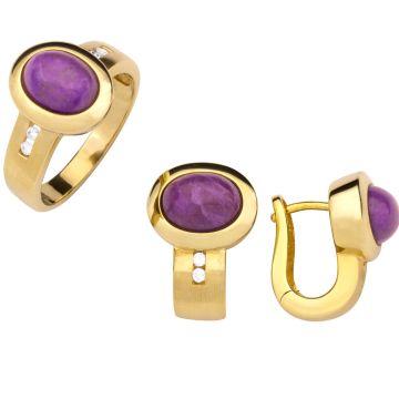 Set bestehend aus Ring und Ohrsteckern