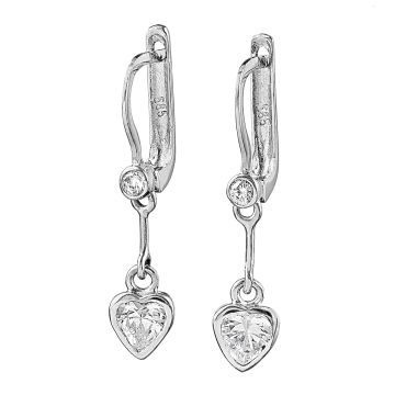 Verspielte Weißgold-Ohrringe