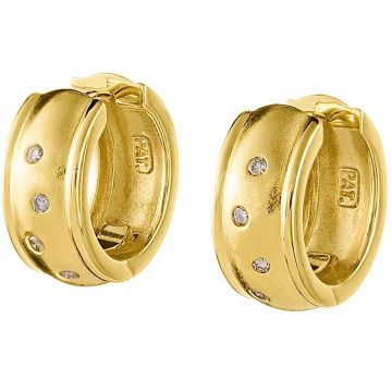 Elegante Creolen mit Brillanten