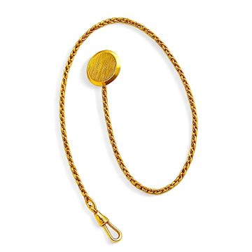 Knopflochkette in 14 Karat Gelbgold