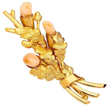 Grandelbrosche aus 585er Gold