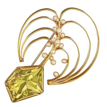 Handgearbeitete Designerbrosche