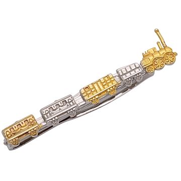 Ausgefallene Krawattenklemme mit Zug