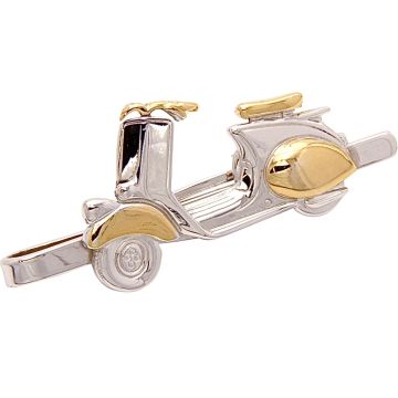 „Vespa“ Krawattenklemme in 925er Silber