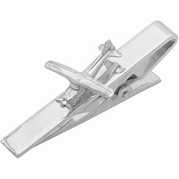 Originelle Krawattenklemme mit Flugzeug