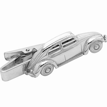 Silberne Krawattenklemme „VW Käfer"