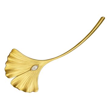 Anstecknadel in Form eines Ginkgoblattes