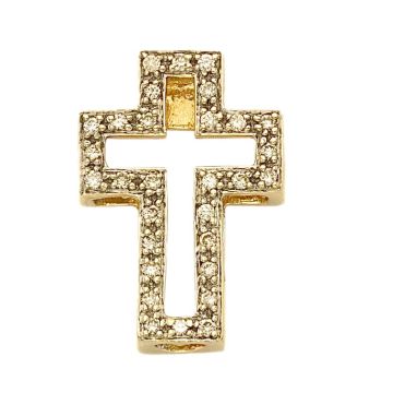 Brillantbesetztes Kreuz in 585er Gold