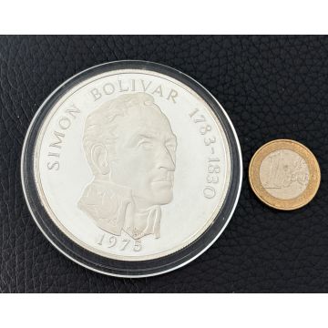 Panama 20 Balboas Silber 1975