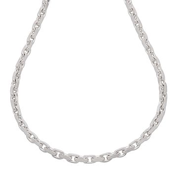 Silberne Ankerkette in 45 cm Länge