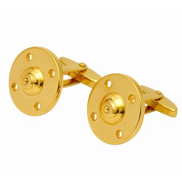 Sportliche Manschettenknöpfe in 333er Gold
