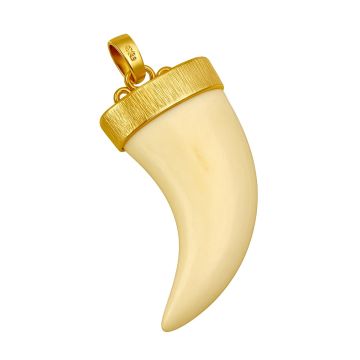 Goldgefasste Raubtierkralle