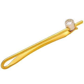 Luxuriöse Krawattenklemme mit Brillant aus dem Hause „Niessing“