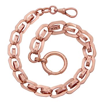 Antike Uhrenkette in 333er Rotgold