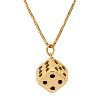 Würfel Kettenanhänger mit Venezianerkette