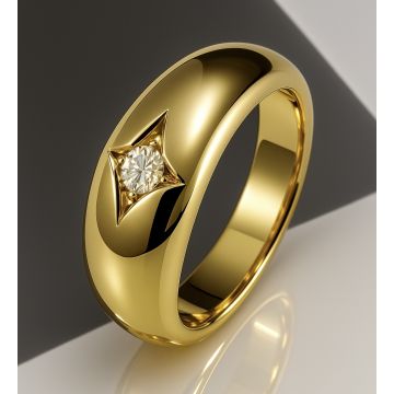 Massiver Bandring für Herren