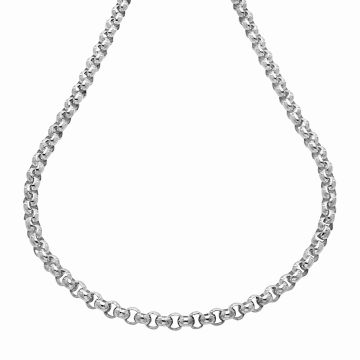 60cm lange Erbskette in 925er Silber