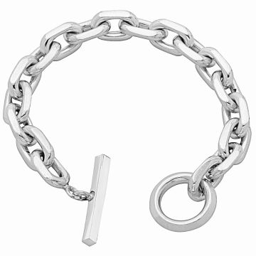 Massives Silberarmband mit Ankergliedern