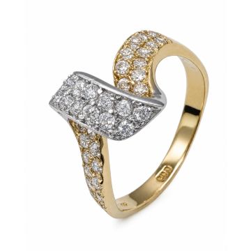 Ausgefallener Damenring in 585 Gold