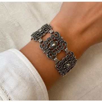 Trachtenarmband in Silber