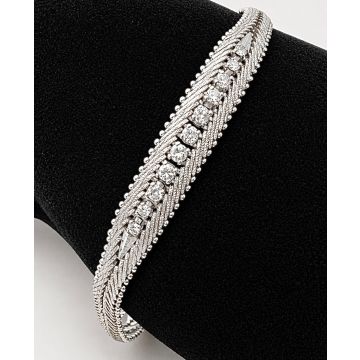 Traumhaftes brillantbesetztes Armband in Weißgold