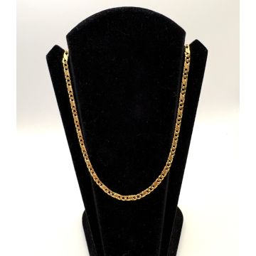 Massive Unisexkette aus 585er Gelbgold