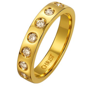 Damenring in 585er Gold mit Brillanten von „Christ“