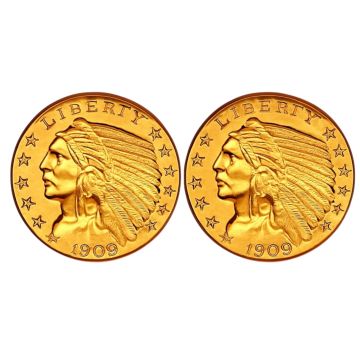 Manschettenknöpfe mit Indian Head Münze