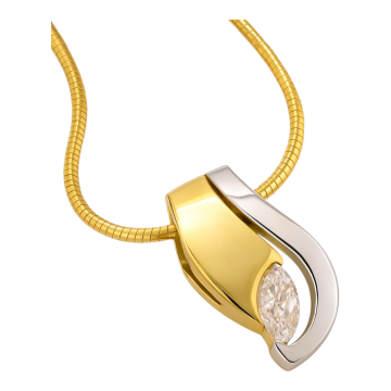 Schlangenkette mit klassischem Anhänger