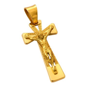Kreuzanhänger in 750er Gold mit Jesus