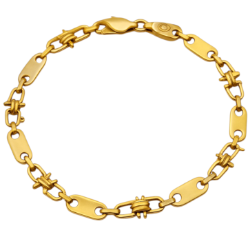 Goldenes Unisexarmband – 22,50 cm lang