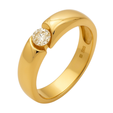 Traumhafter Brillantring in 14 Karat Gold