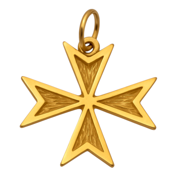 Malteserkreuz in 750er Gold