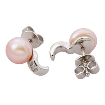 Ohrstecker mit Perlen und Diamanten