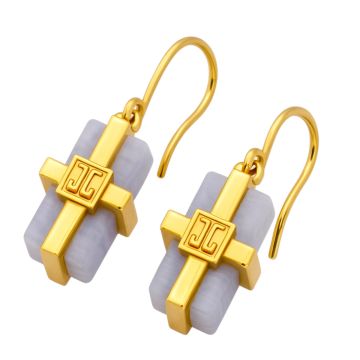 „Jette Joop“ Ohrhänger mit Chalcedon