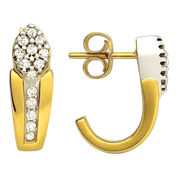 Bezaubernder Ohrstecker mit 28 Brillanten