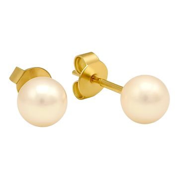 Auffälliger Ohrstecker in 585er Weißgold mit Brillant.