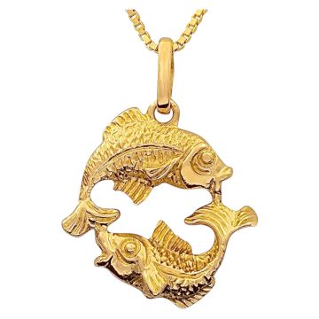 Fische Anhänger mit Venezianerkette