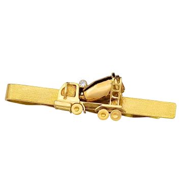 Originelle Krawattenklemme – Betonmischer LKW