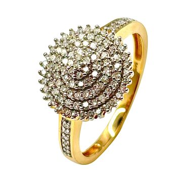 Damenring mit Diamanten