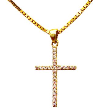 Kreuzanhänger mit Venezianerkette