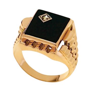 Rosegoldener Vintage-Ring für Herren