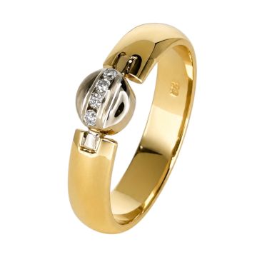 Eleganter Damenring mit 4 Brillanten