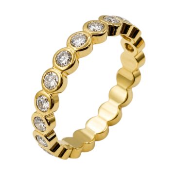 Schicker Brillantring aus 585er Gelbgold