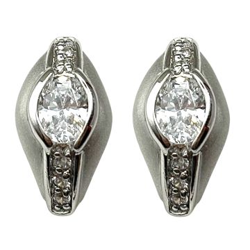 Ohrstecker mit Zirkonia in Silber