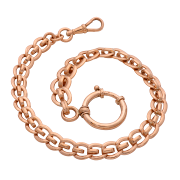 Rotgoldene, antike Uhrenkette