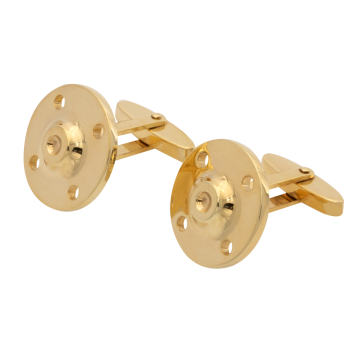 Sportliche Manschettenknöpfe in 333er Gold