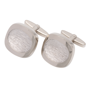 Weißgoldene, prachtvolle Manschettenknöpfe