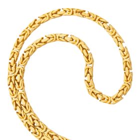 Endlos Königskette in 585er Gelbgold – 100 cm lang